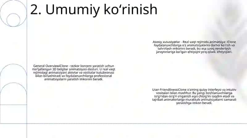 Iclone Animatsiya Dasturi 3