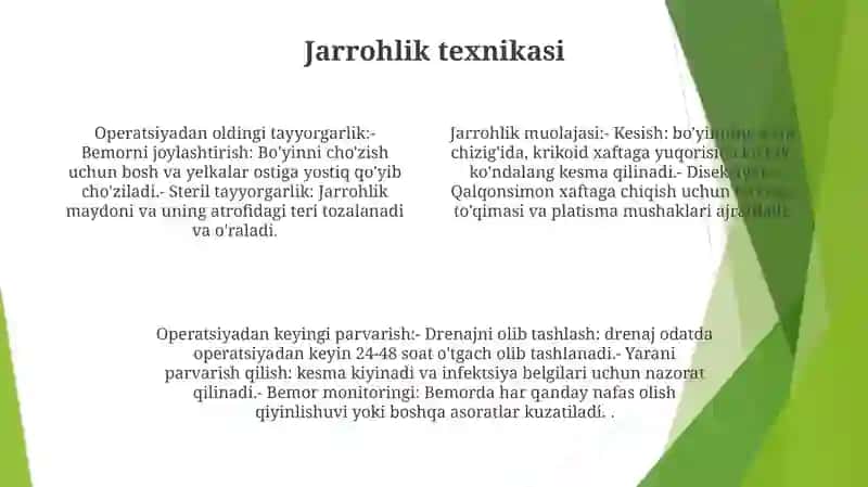 Qorin Bo‘Shlig‘Ini Drenajlash Operatsiyasi Ketma Ketligi 3
