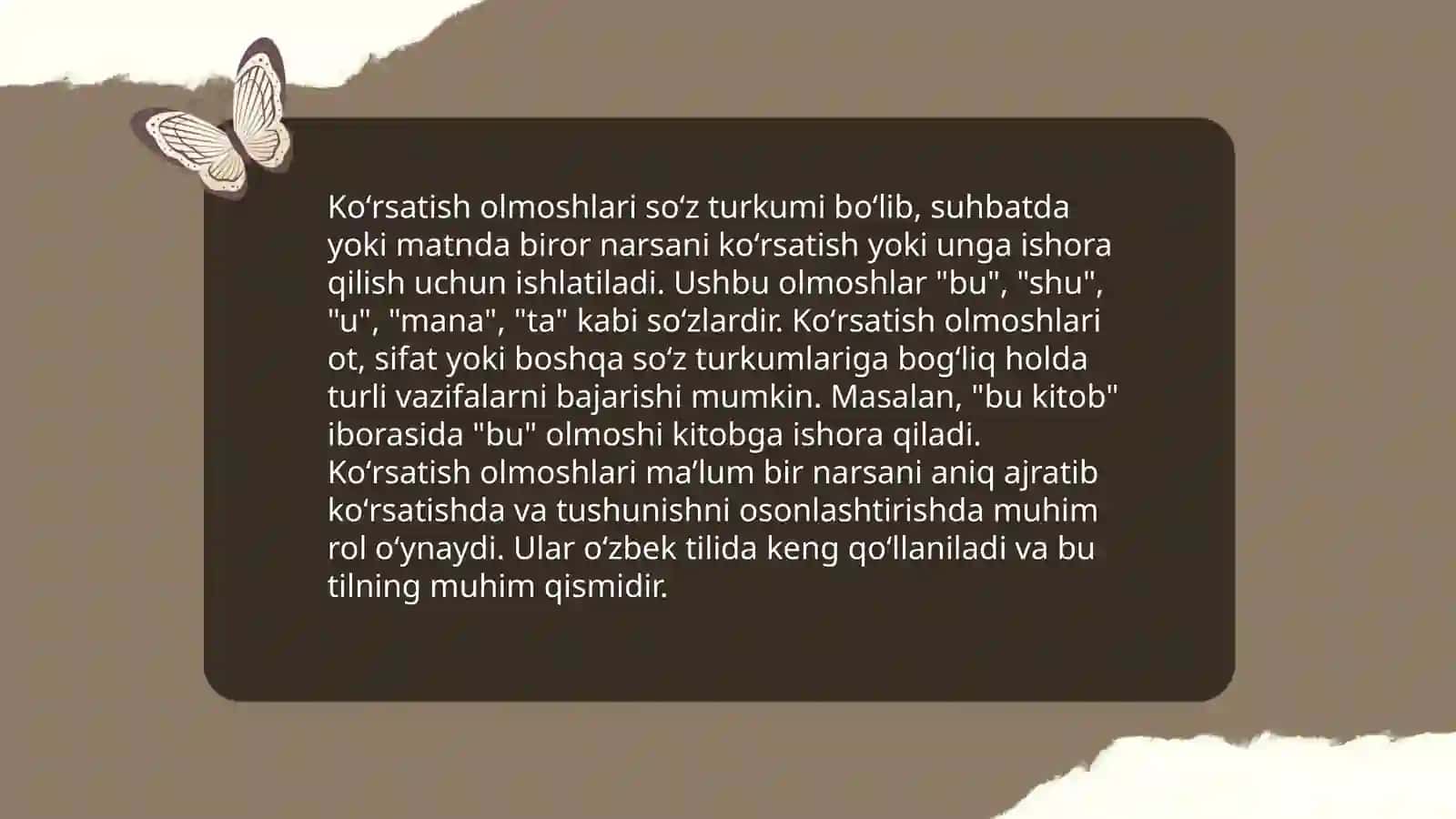 Arab tilida koʻrsatish olmoshlari 3