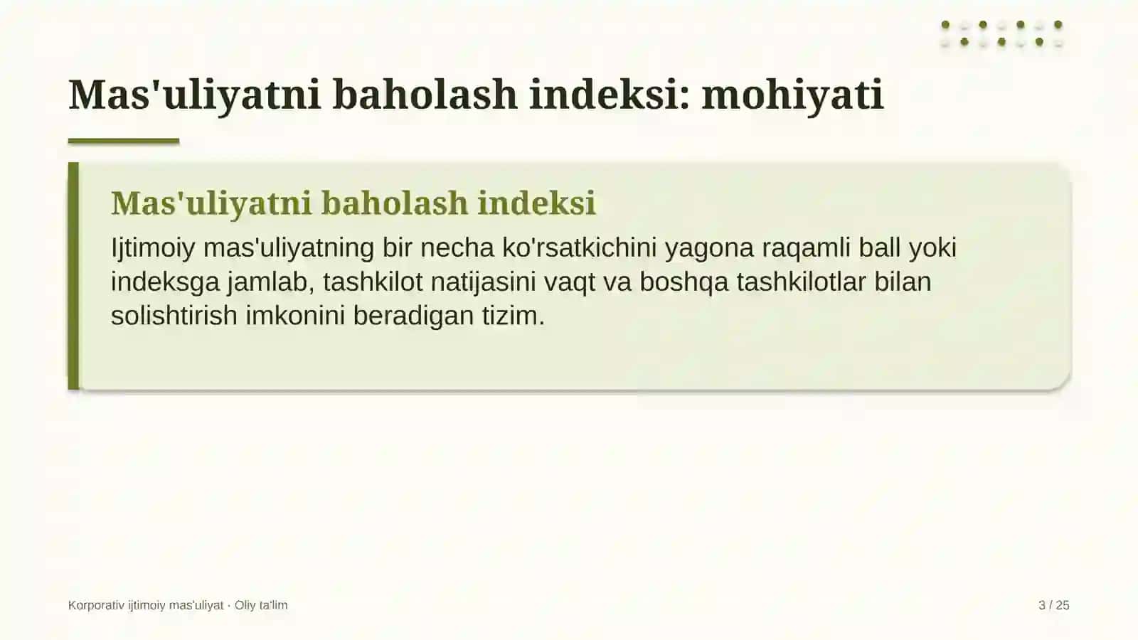 milliy bog'larda ijtimoiy mas'uliyatni baholash indeksini joriy etish 4002 3