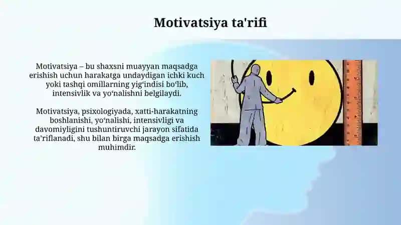 Motivatsiya haqida umumiy tushuncha 3