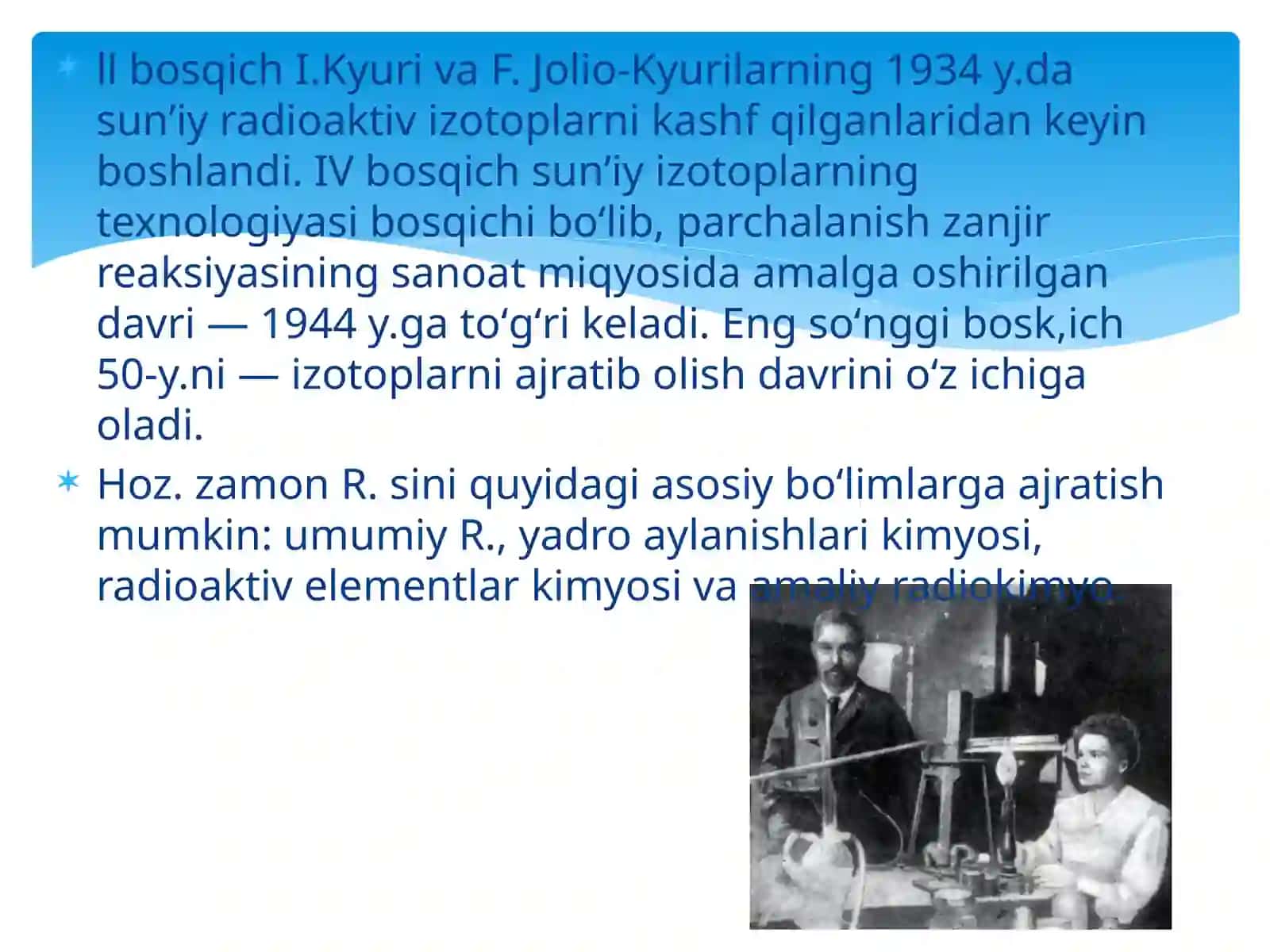 Aktinoidlar va radiokimyo 3