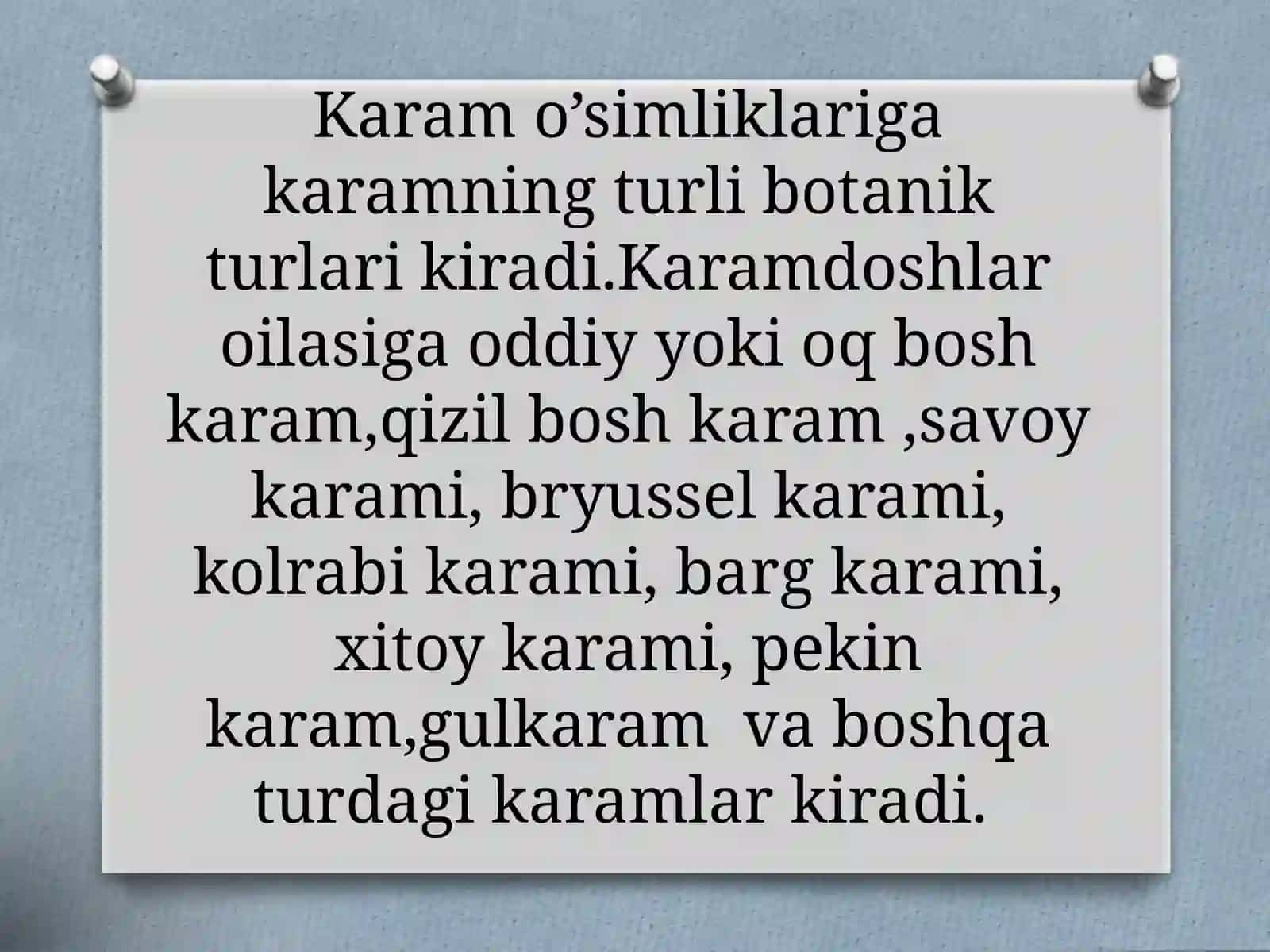 Kamtarqalgam karamo’simliklari biologiyasi 3