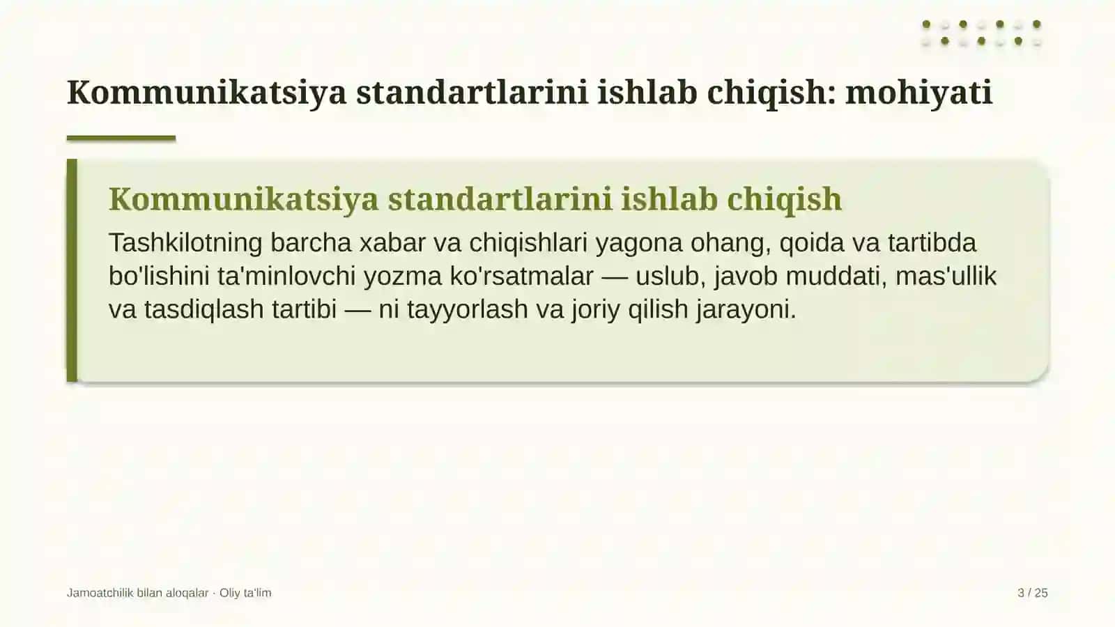 dasturiy ta'minotni testlash sohasida korporativ kommunikatsiya standartlarini ishlab chiqish 9764 3