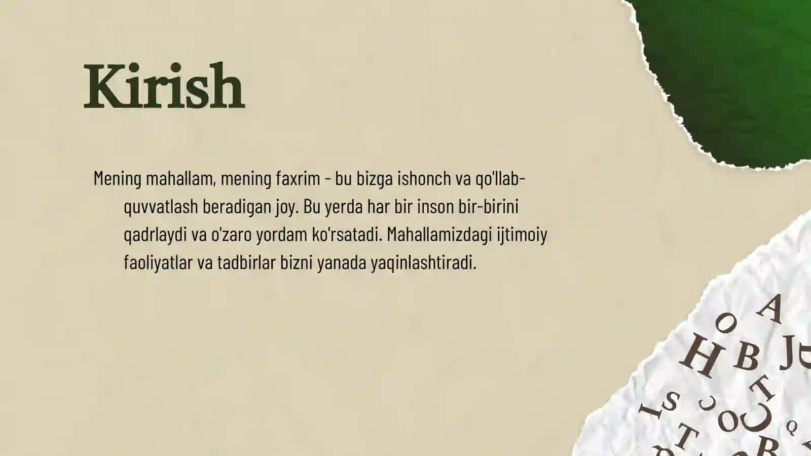 Mening mahallam-mening faxrim 3