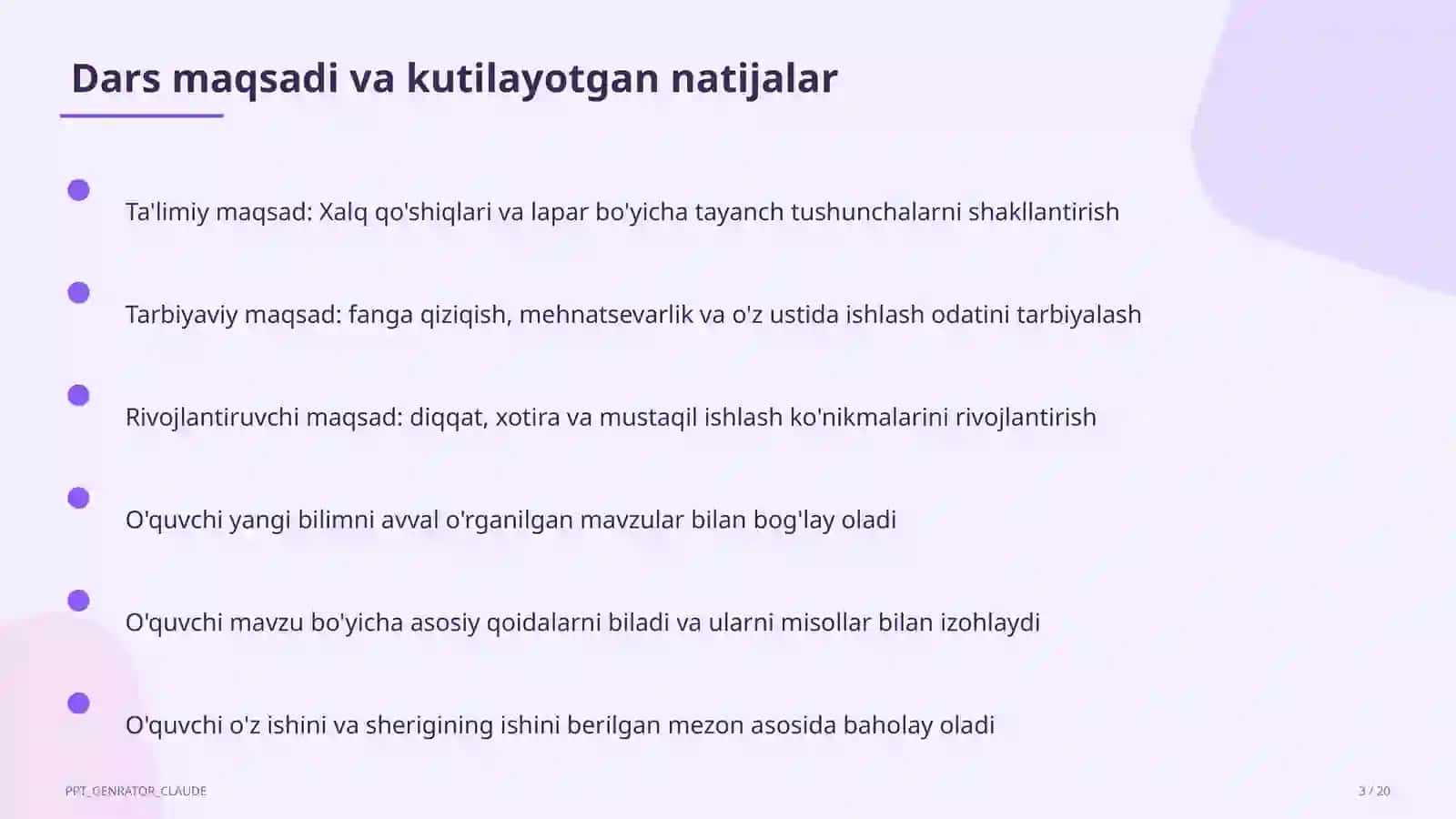 Tasviriy san'at va musiqa (1-7)—o'qituvchilar uchun 3