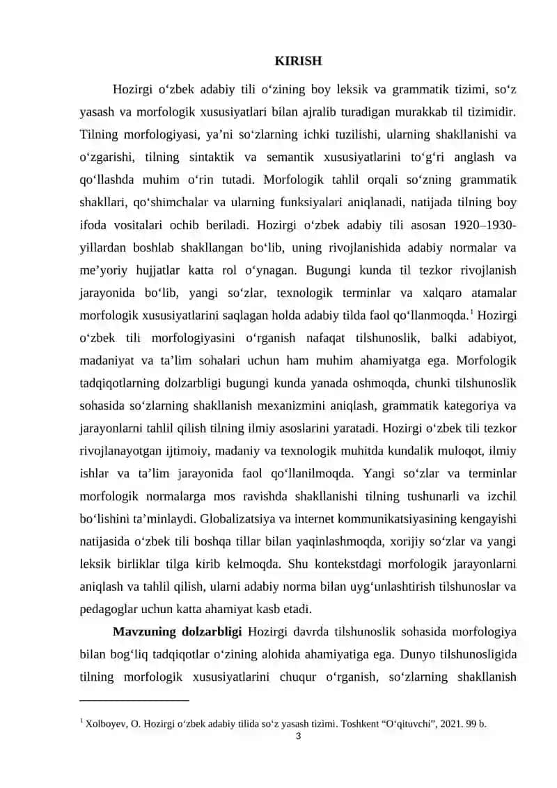 Hozirgi oʻzbek adabiy tilida morfologik xususiyatlari 3