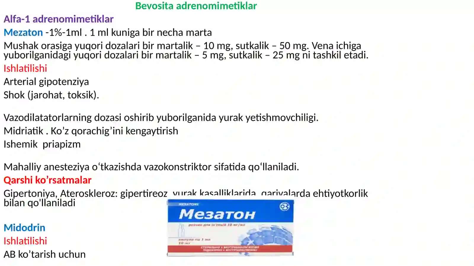 Adrenomimetiklar 3