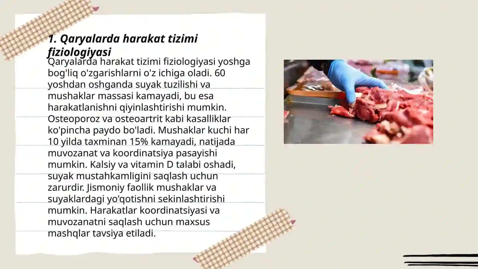 Qaryalarda harakat tizimi fiziologiyasi 3