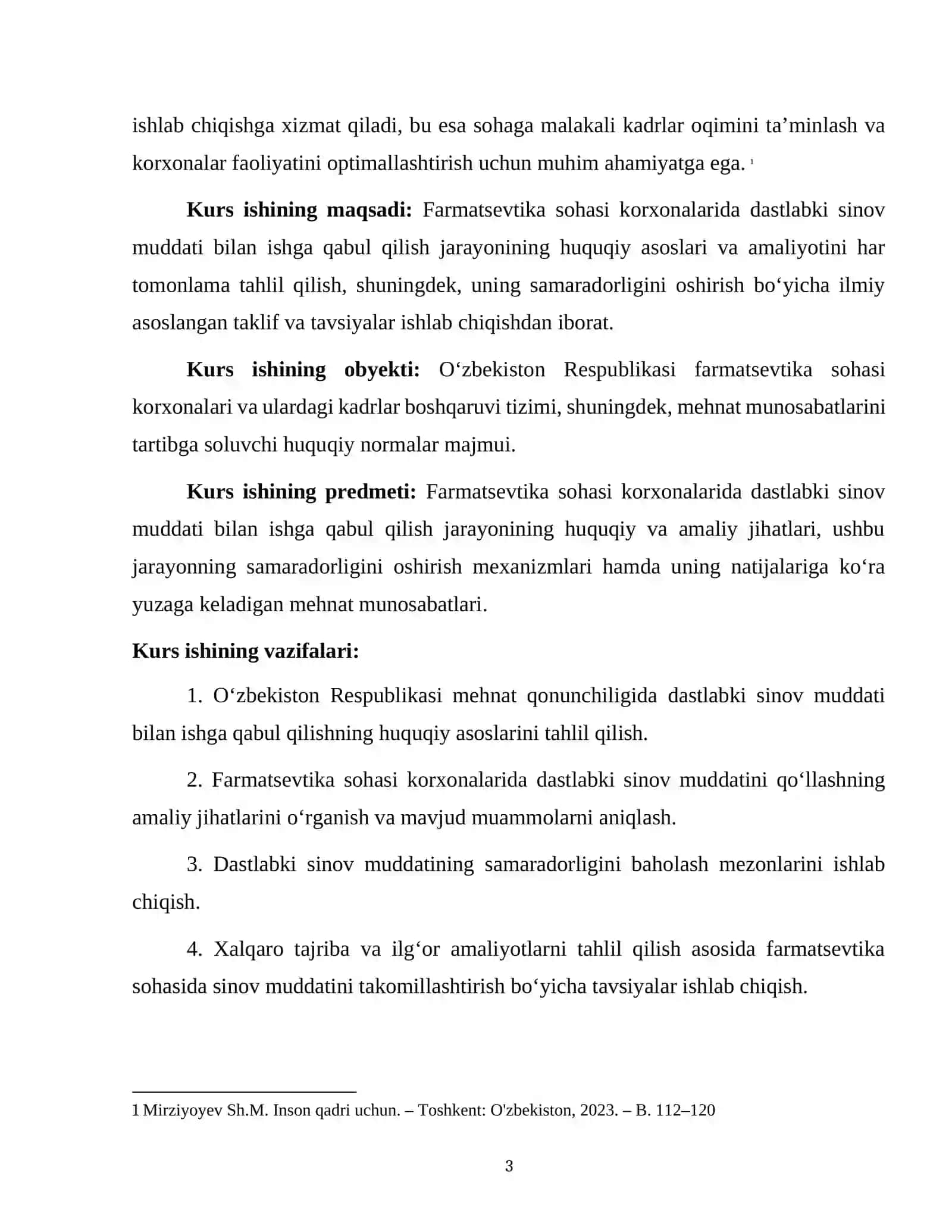 Dastlabki sinov muddati bilan ishga olish 3