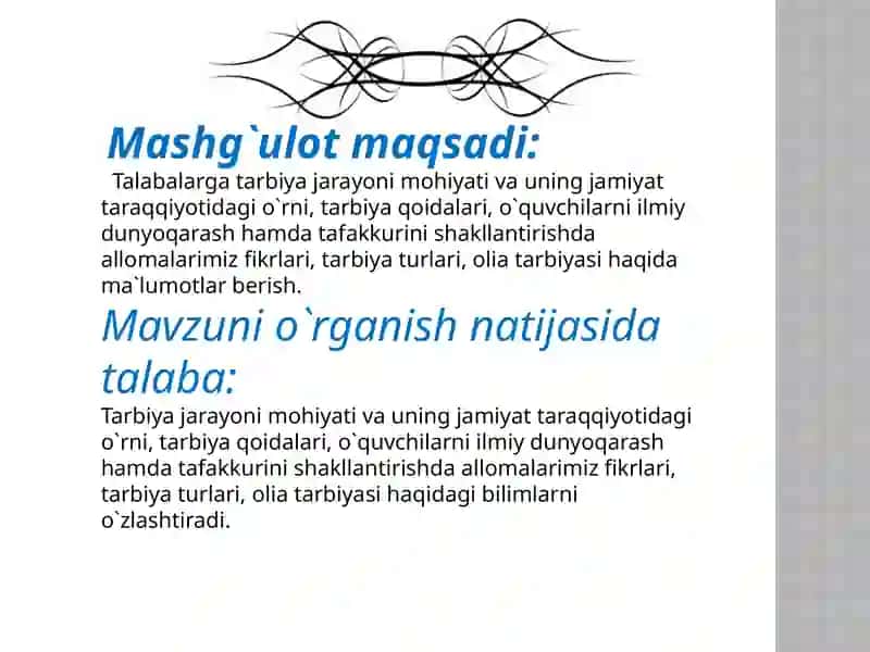 Tarbiyanazariyasi va usullari 3