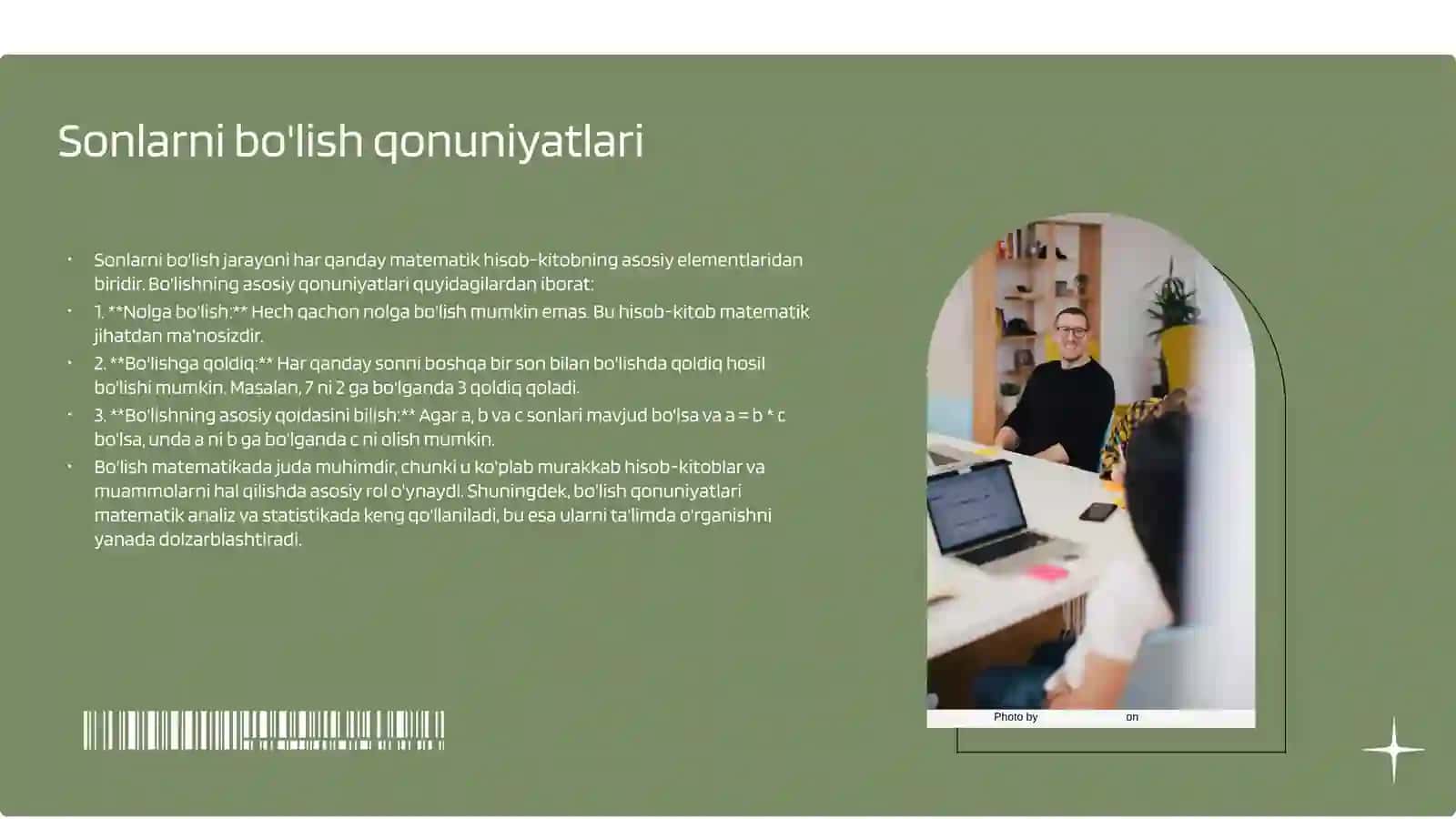 Sonlarning boʻlinishi 3