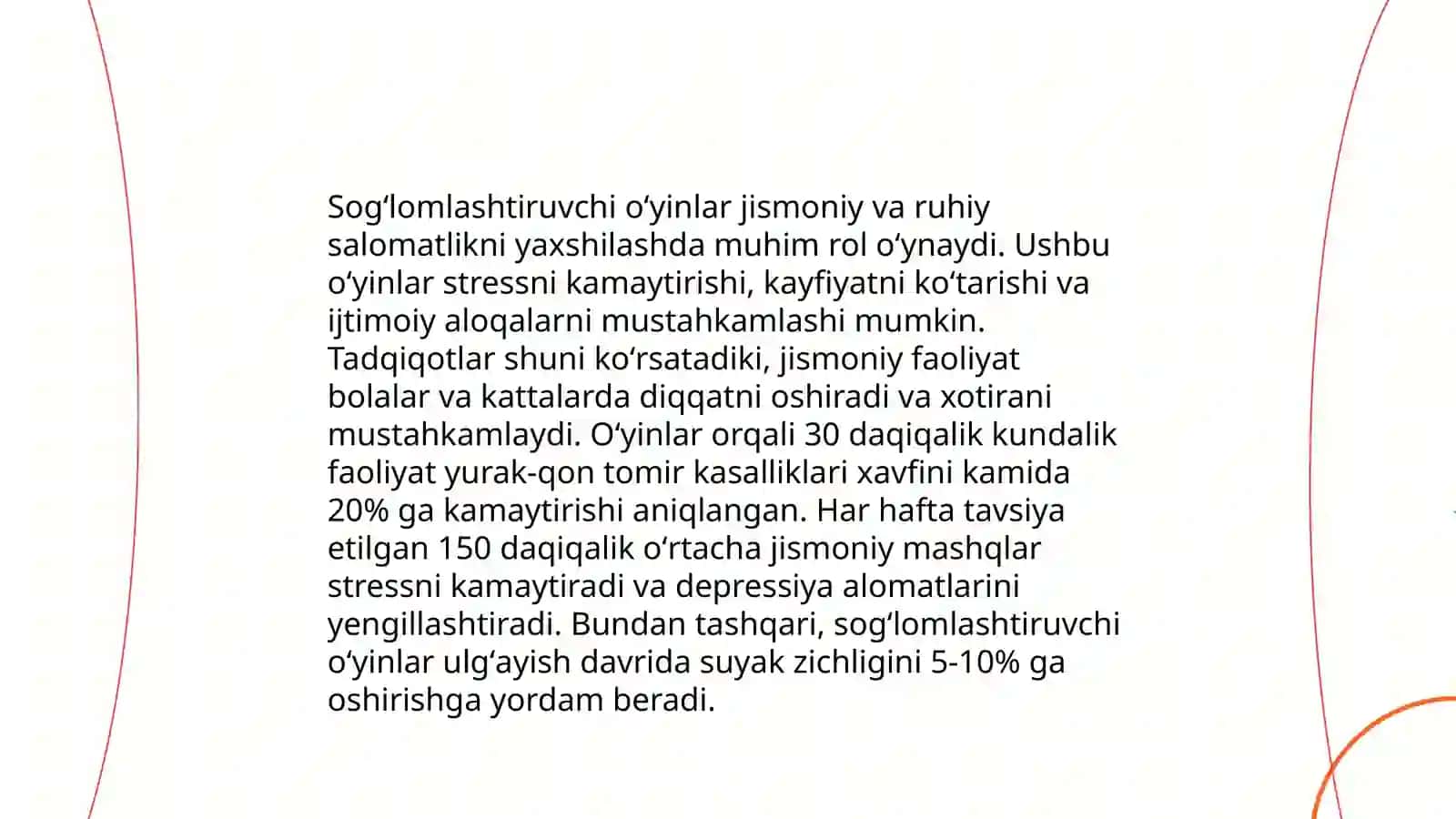 Sogʻlomlashtiruvchi va hordiq chiqaruvchi milliy va harakatli oʻyinlarni oʻrgatish 3