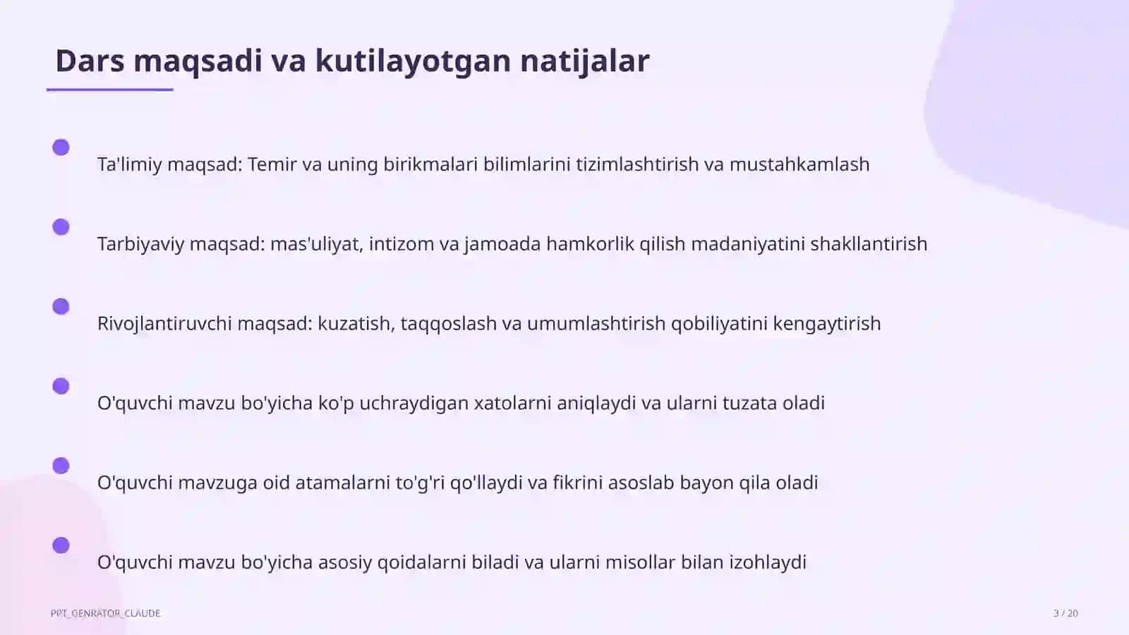 Temir va uning birikmalari (9-sinf) 3