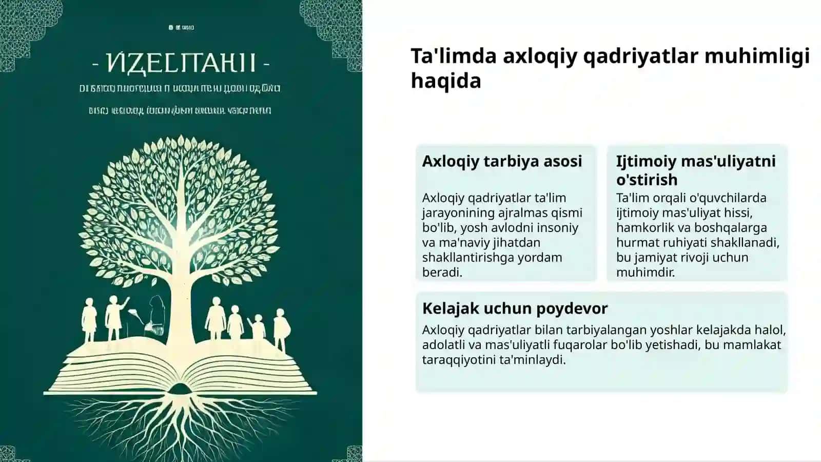 Umar Hayyom: Bilim va Tarbiya 3