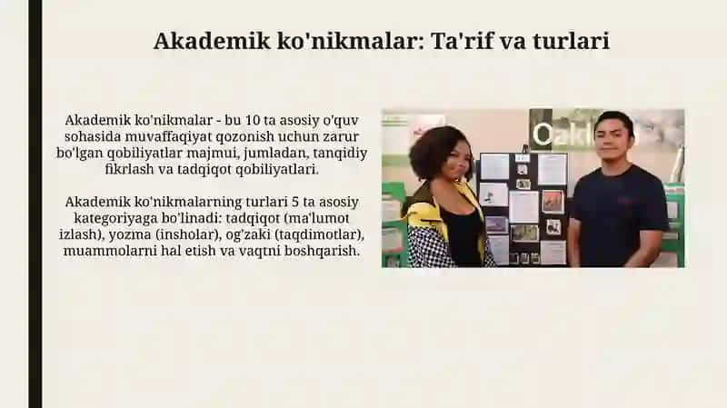 Akademik ko'nikmalar 3