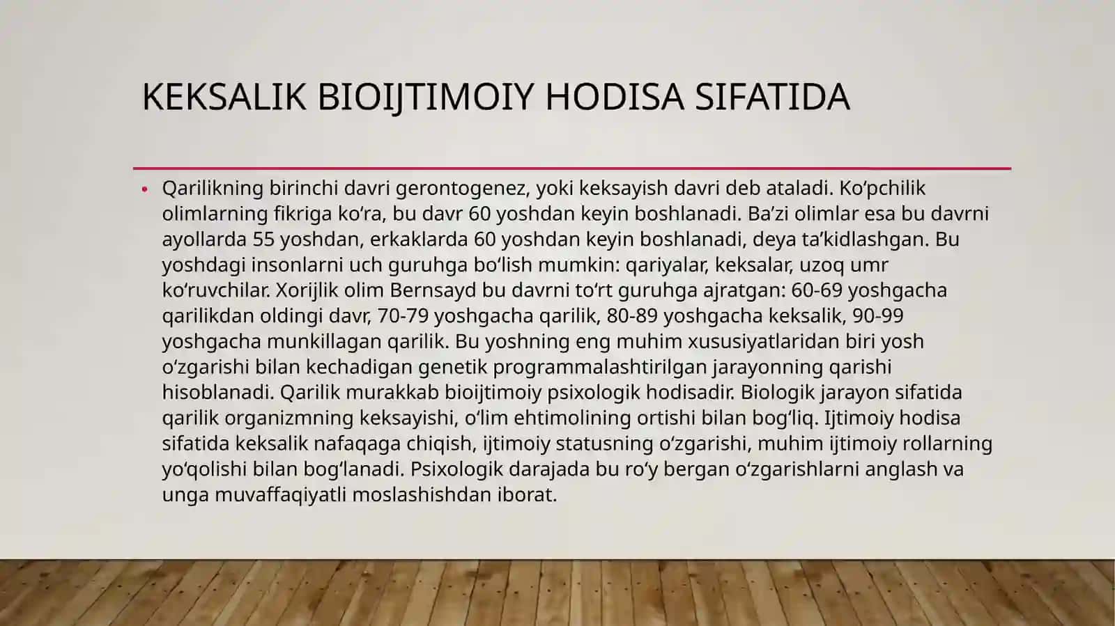 KEKSAYISH VA KEKSALIK 3