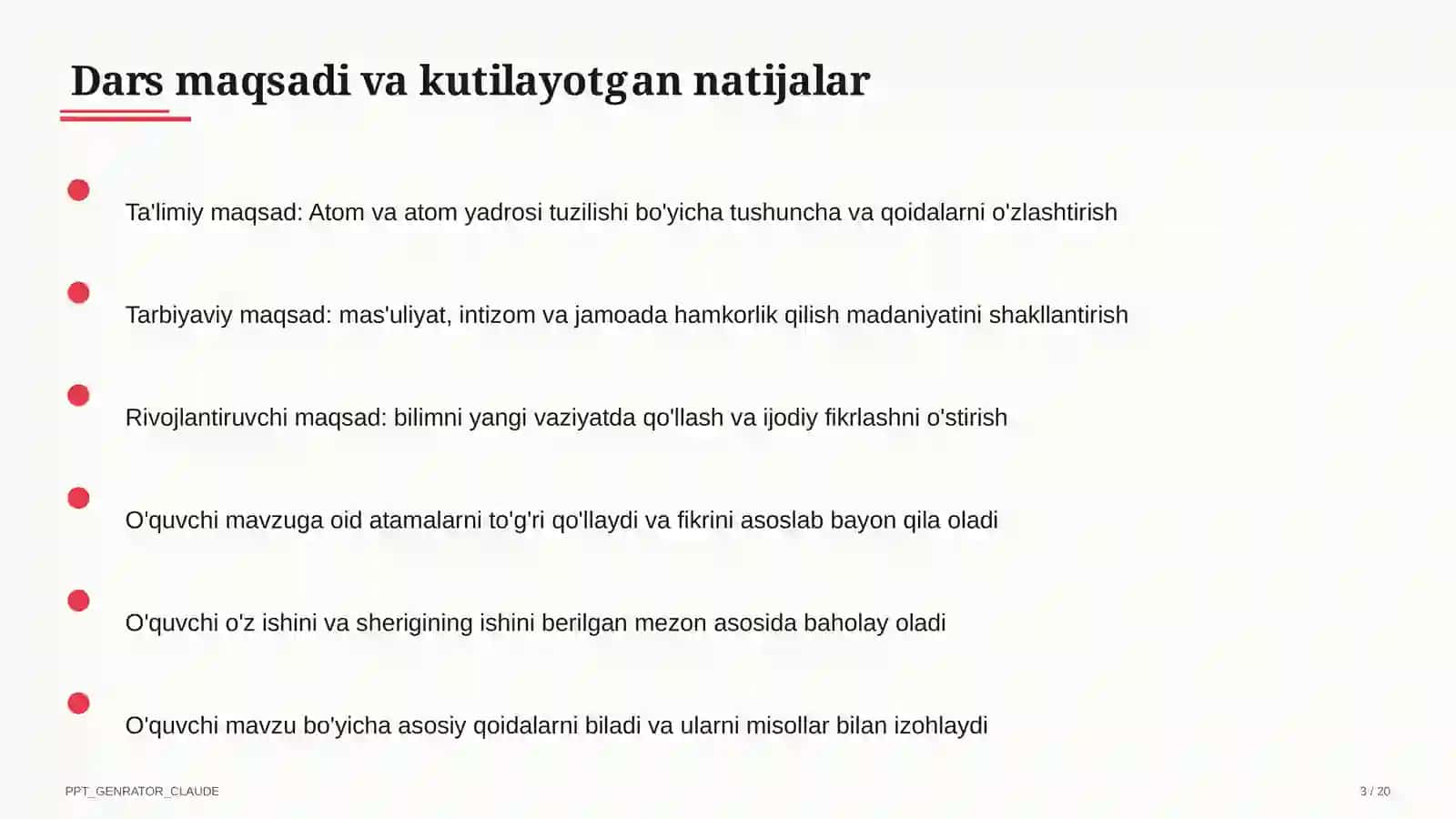 Atom va atom yadrosi tuzilishi (11-sinf) 3