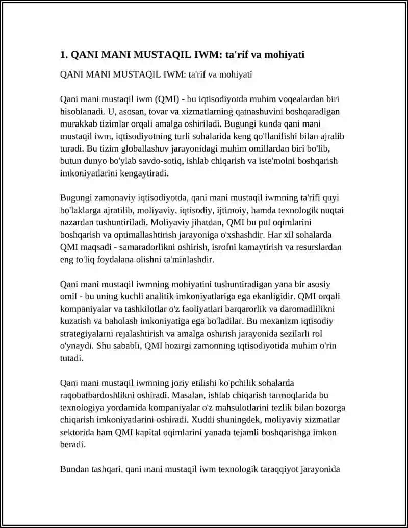 QANI MANI MUSTAQIL IWM 3