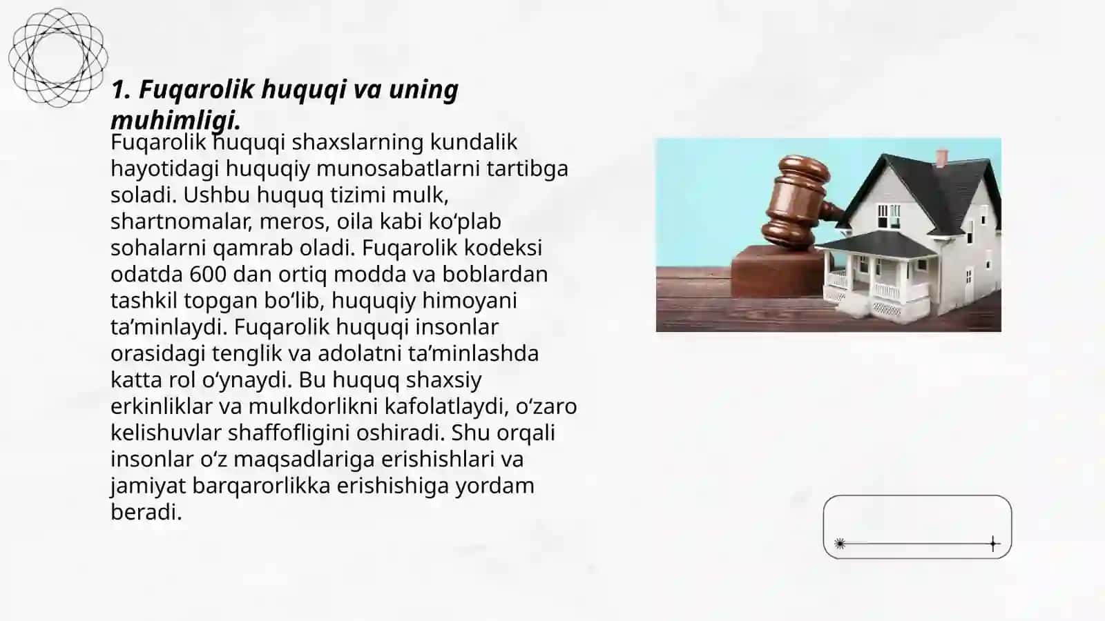 Mulk huquqini himoyalashda fuqarolik huquqinging ro’li,himoya qilish usullari 3