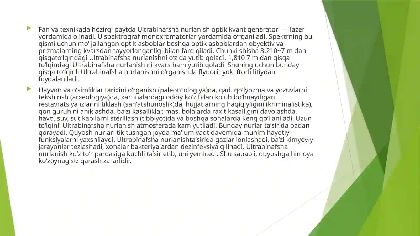 UB spektrining siljishiga turli  omillar  ta’siri 3