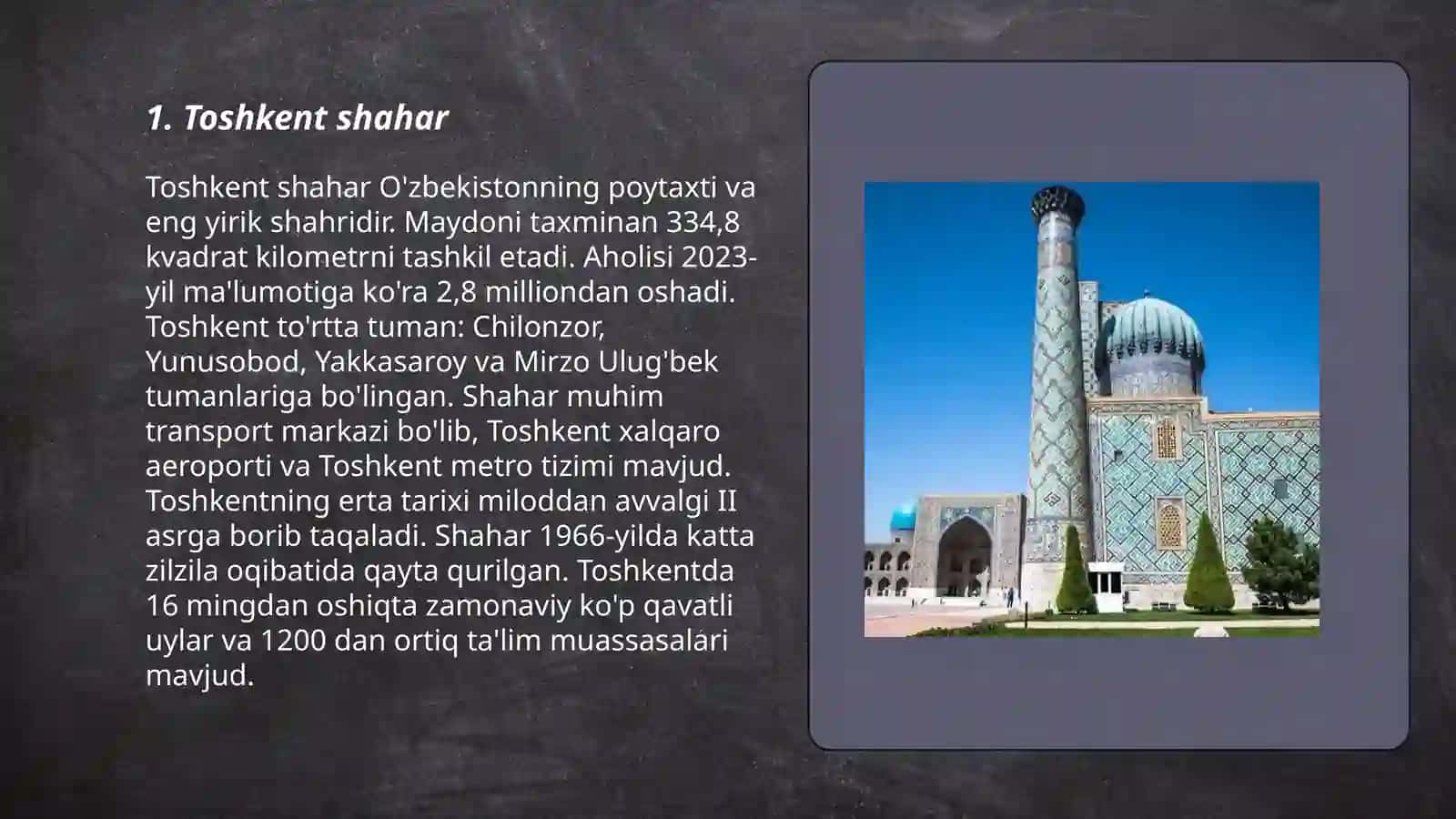 Toshkent shahar 3