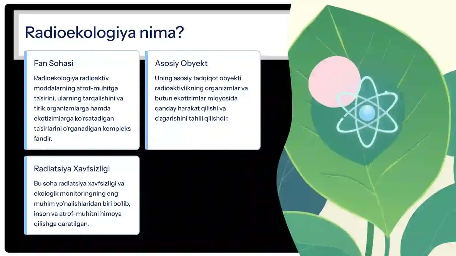 Radioekologiya Asoslari: Atrof-muhit va Radiatsiya 3