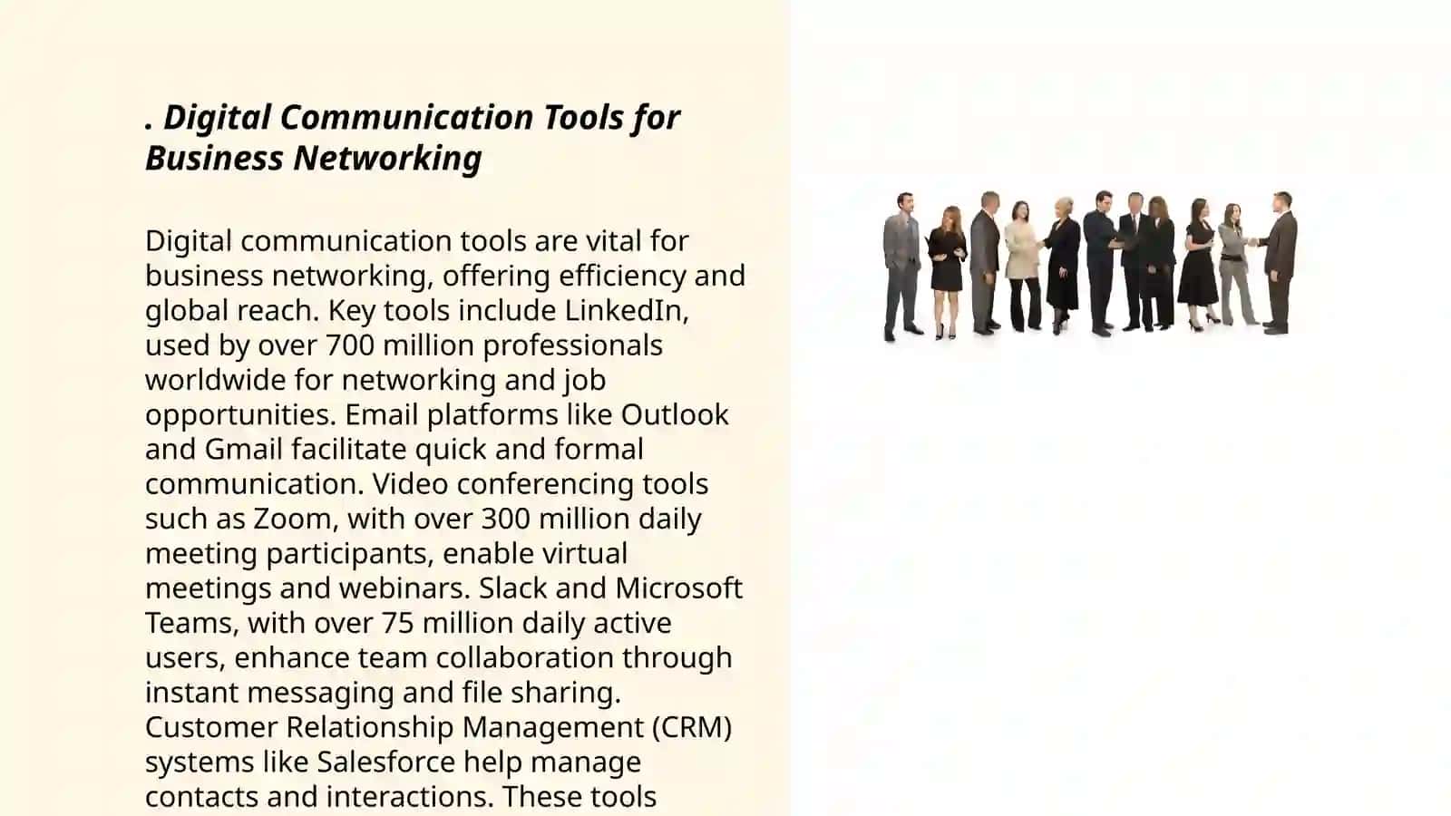 Digital Communication Tools for Business Networking 3