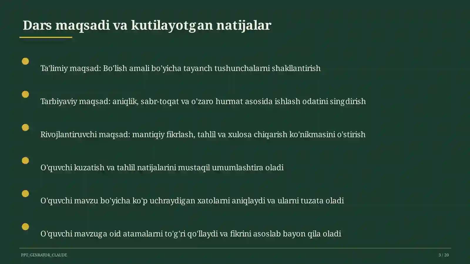 Bo'lish amali (2-sinf) 3