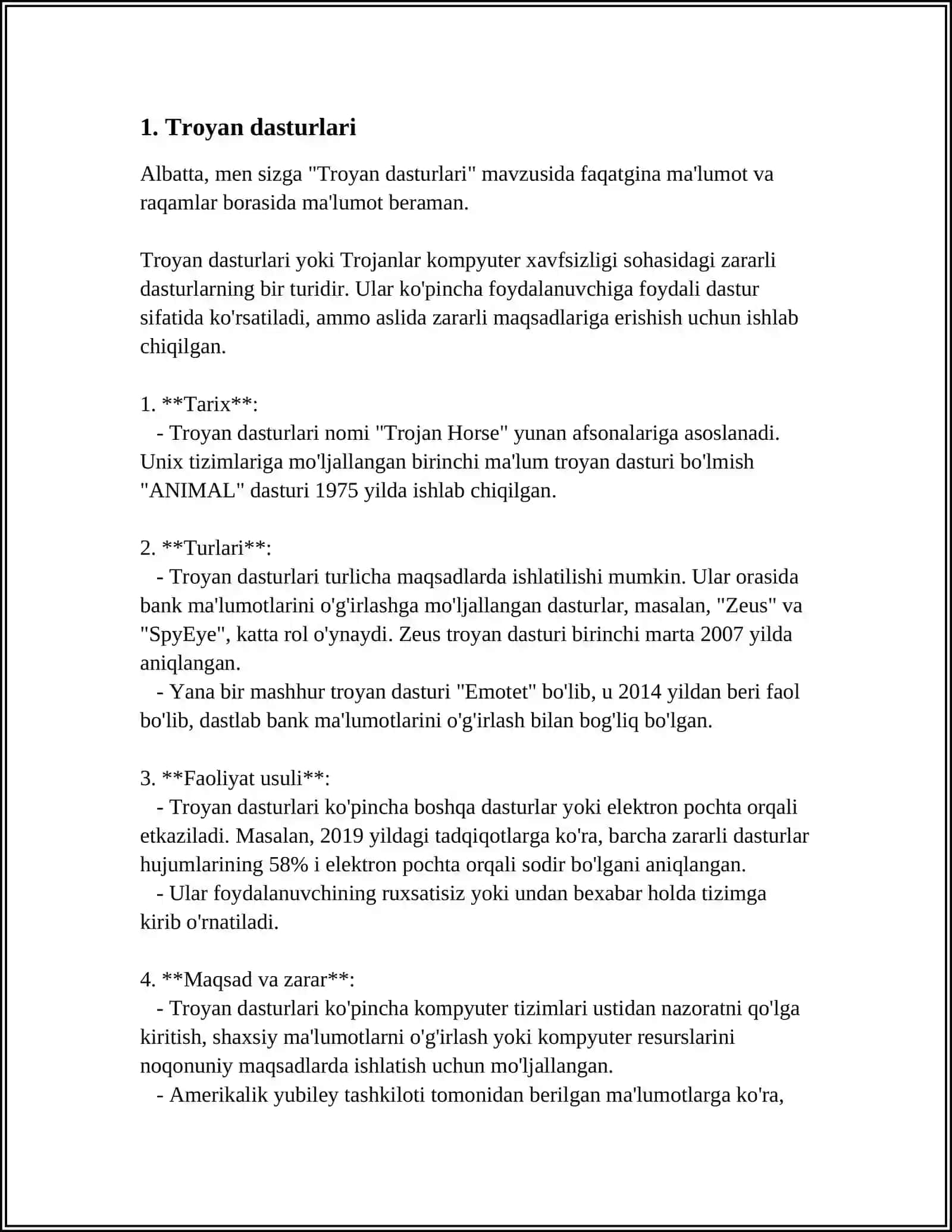 TROYAN DASTURLARI 3