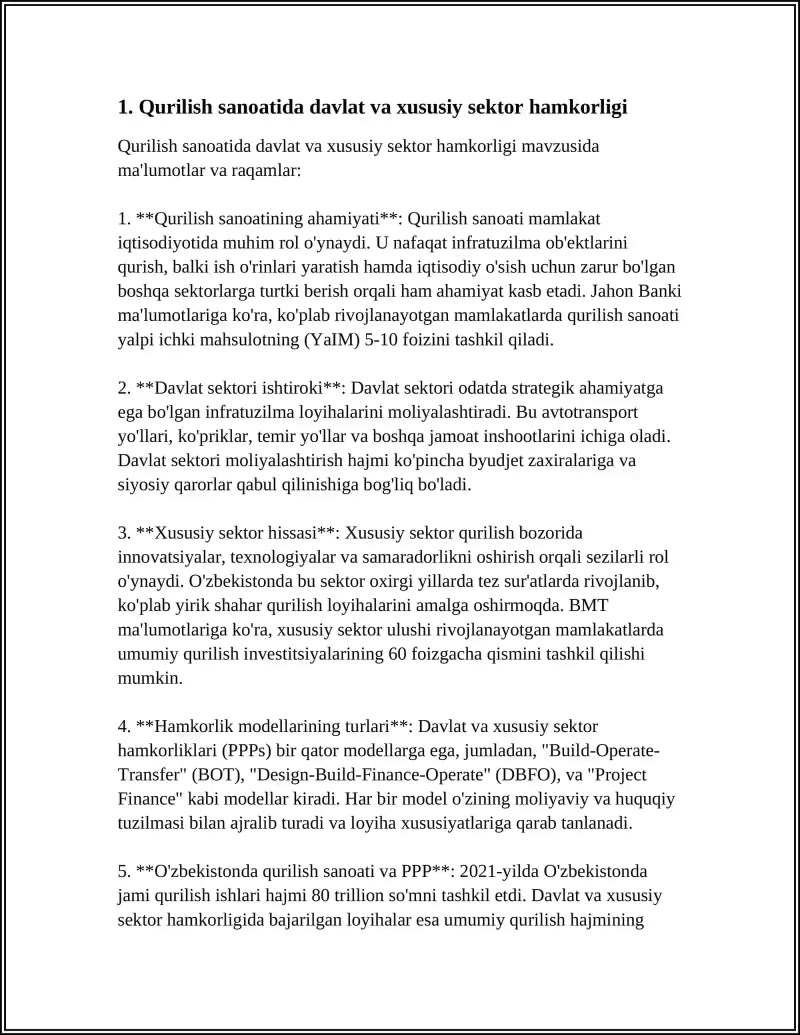 TURKIYADA QURILISH INDUSTRIYASI KORXONA VA TASHKILOTLARINI DAVLAT TASARRUFIDAN CHIQARISH VA HUSUSIYLASHTIRISHNING ASOSIY YOʻNALISHLARI 3