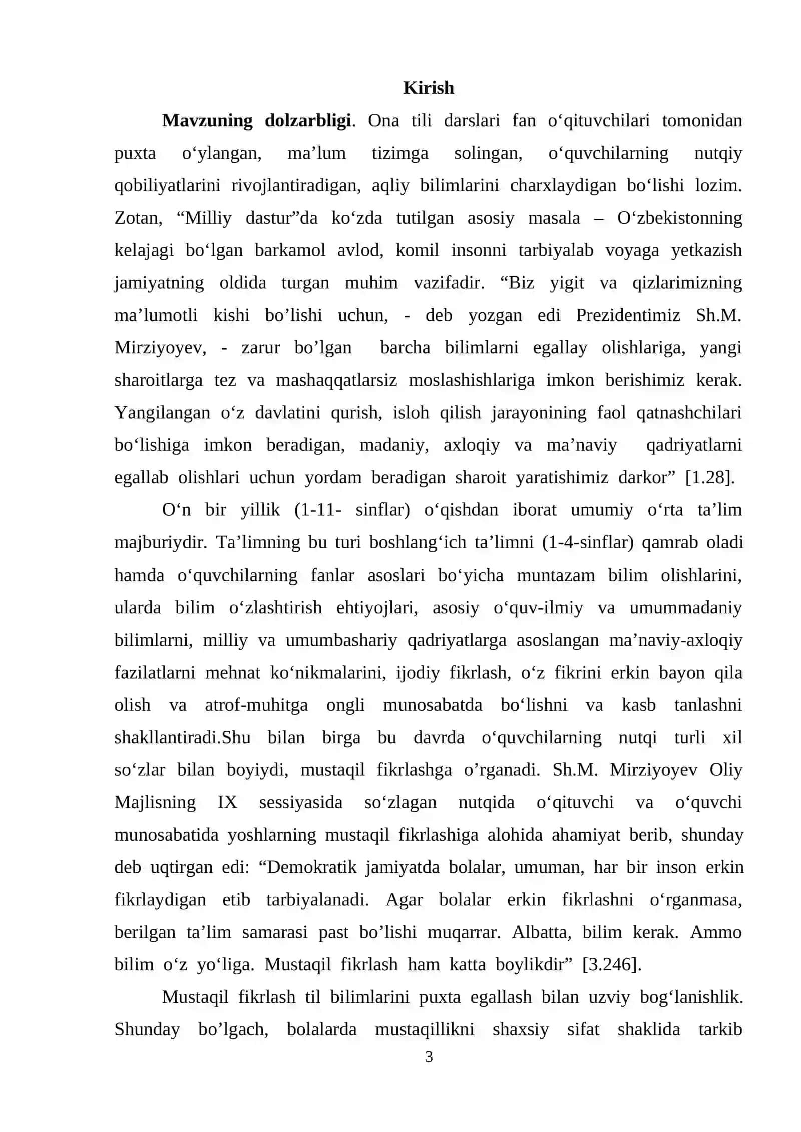 "ONA TILI O‘QITISH METODIKASI" 3