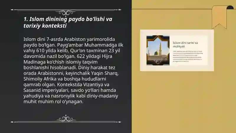 Islom dini tarixi va mohiyati 3