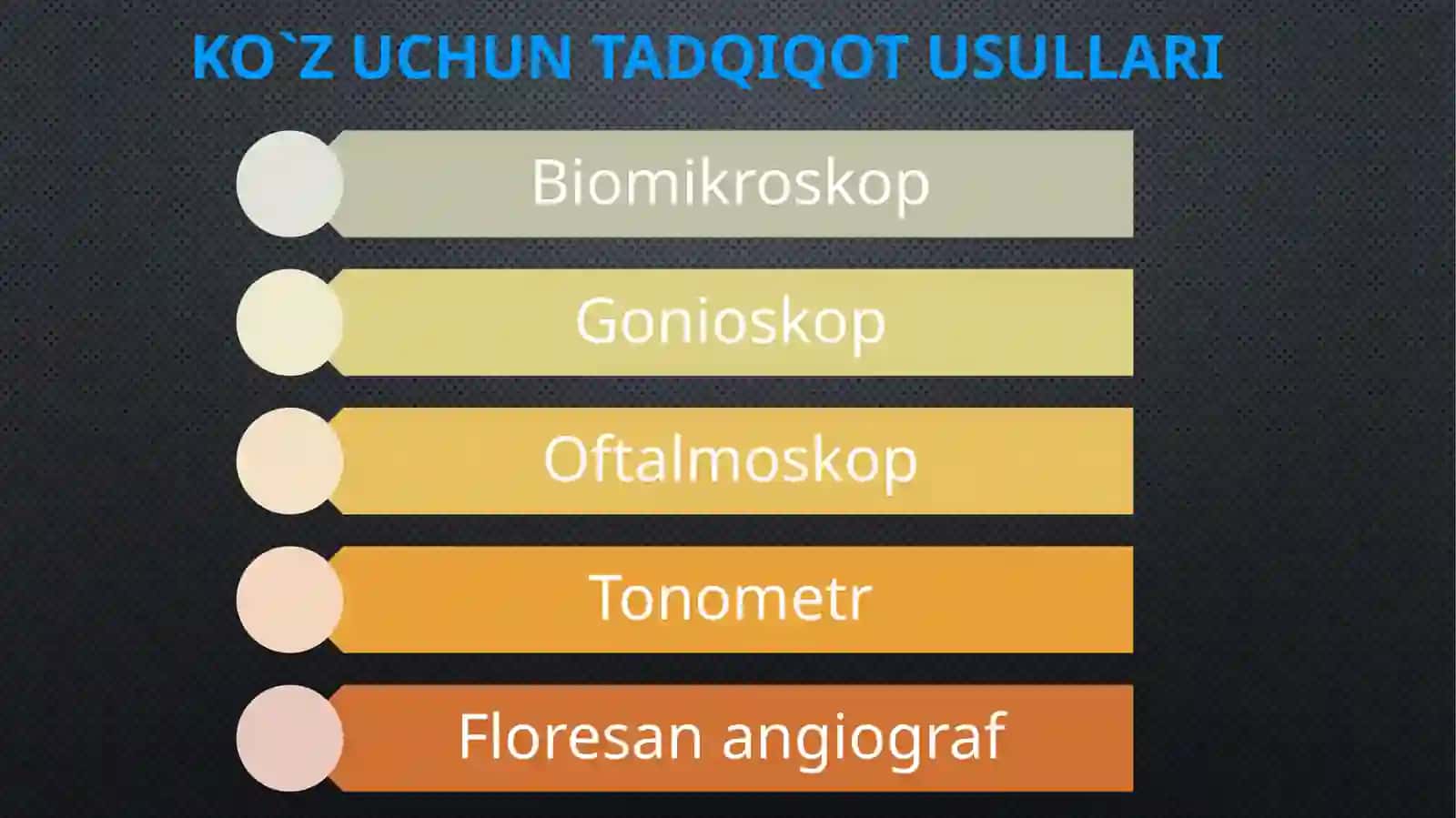 Ko’z kasalliklarida qo’llaniladigan apparatrlar. 3