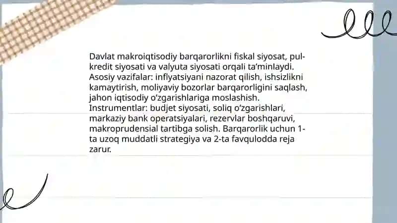 Davlatning iqdisodiyotdagi õrni 3