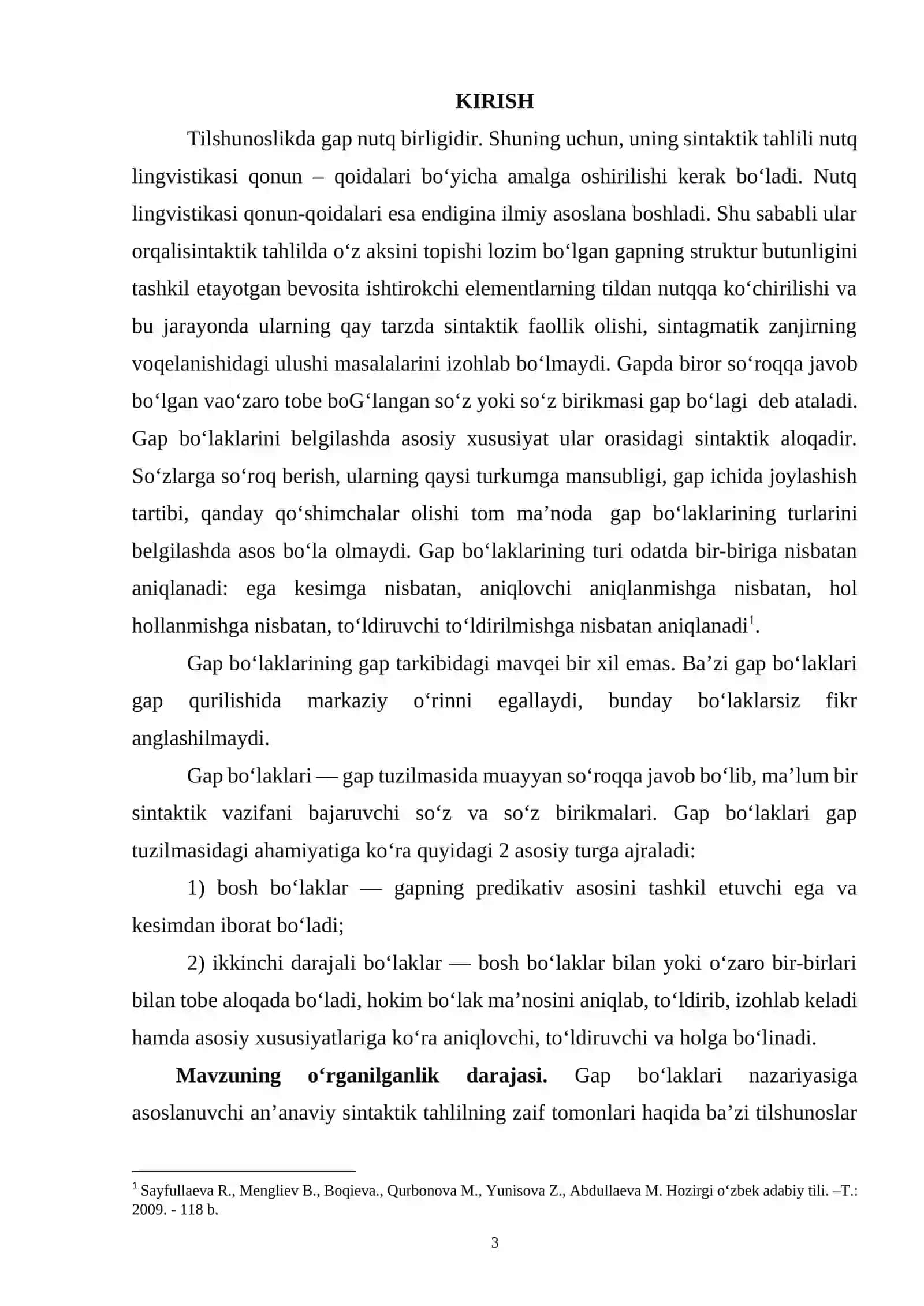 O‘zbek tilshunosligida gap bo‘laklari nazariyasi 3