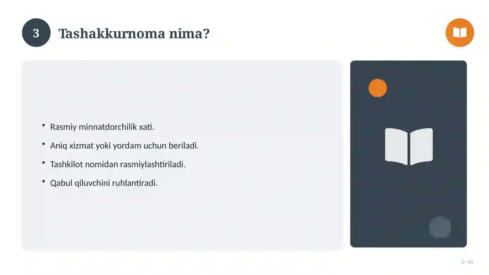 Faol o'quvchiga tashakkurnoma 3