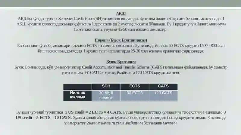Кредит-модультизиминингасосийасосий тушунчалари ва моҳияти 3