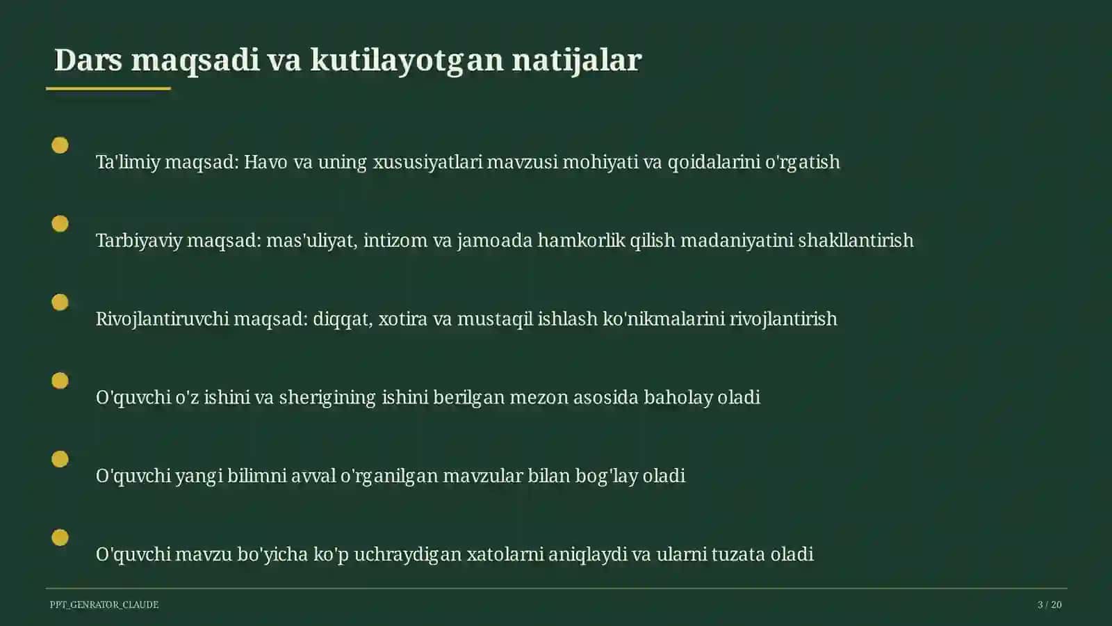 Havo va uning xususiyatlari (2-sinf) 3