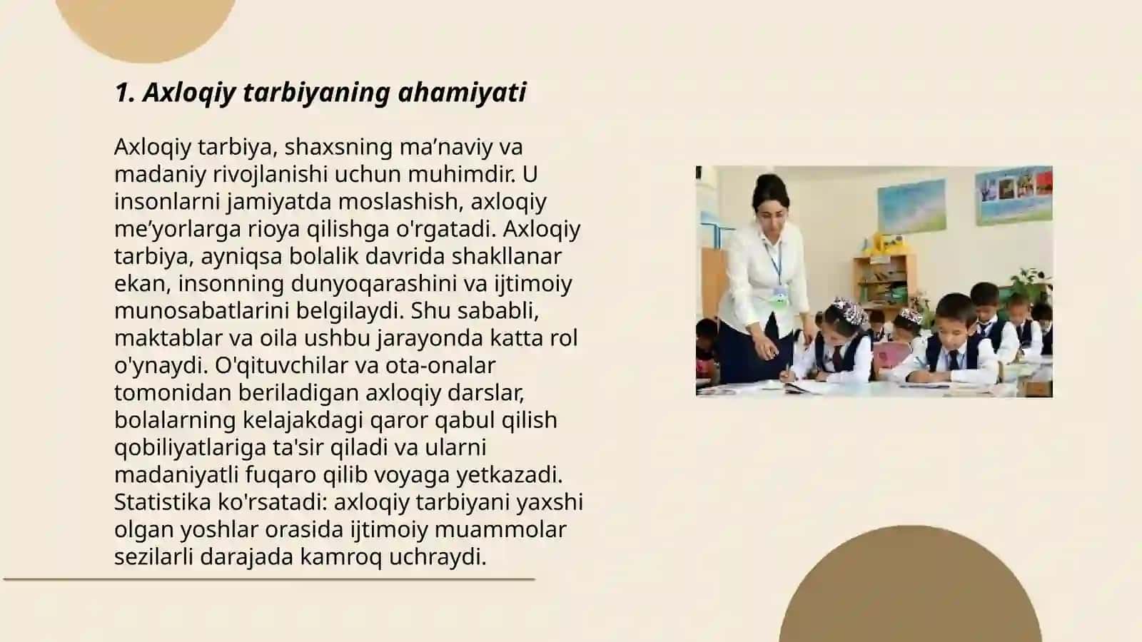 Axloqiy tarbiya asosida axloqiy tarbiya berish 3