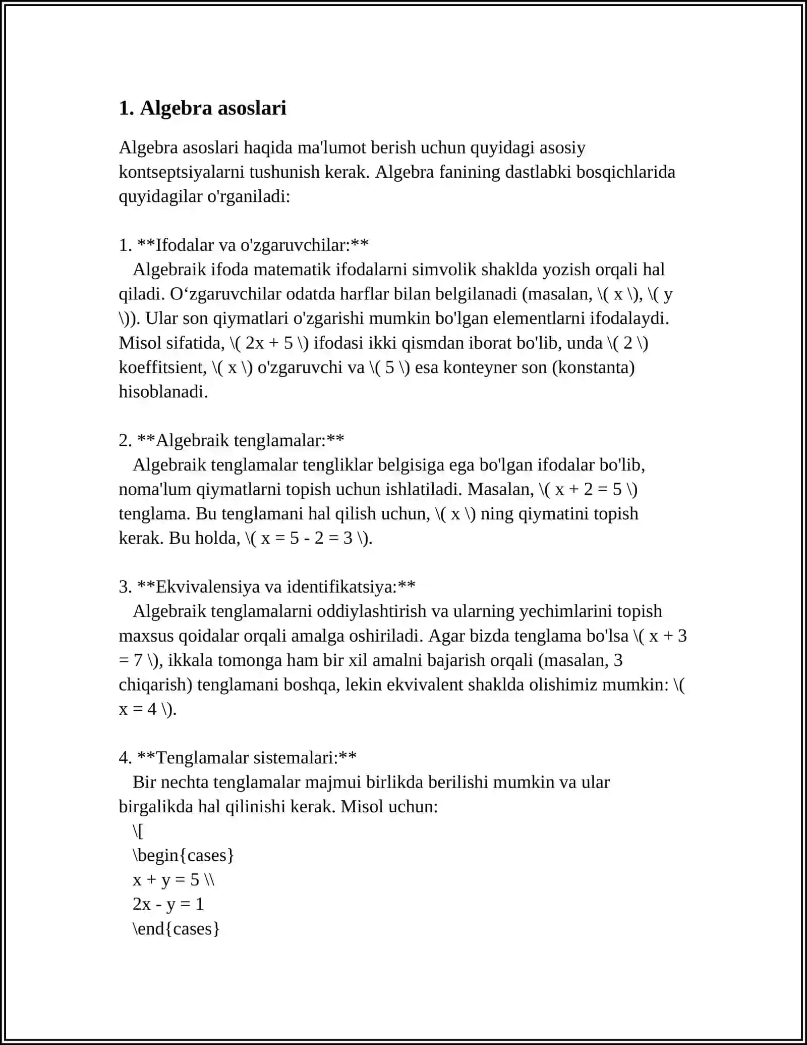 MAKTAB MATEMATIKA KURSIDA TA’LIM METODLARI 3