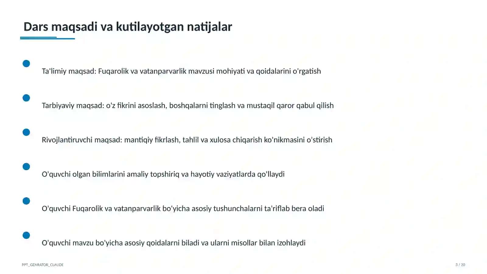 Fuqarolik va vatanparvarlik (8-sinf) 3