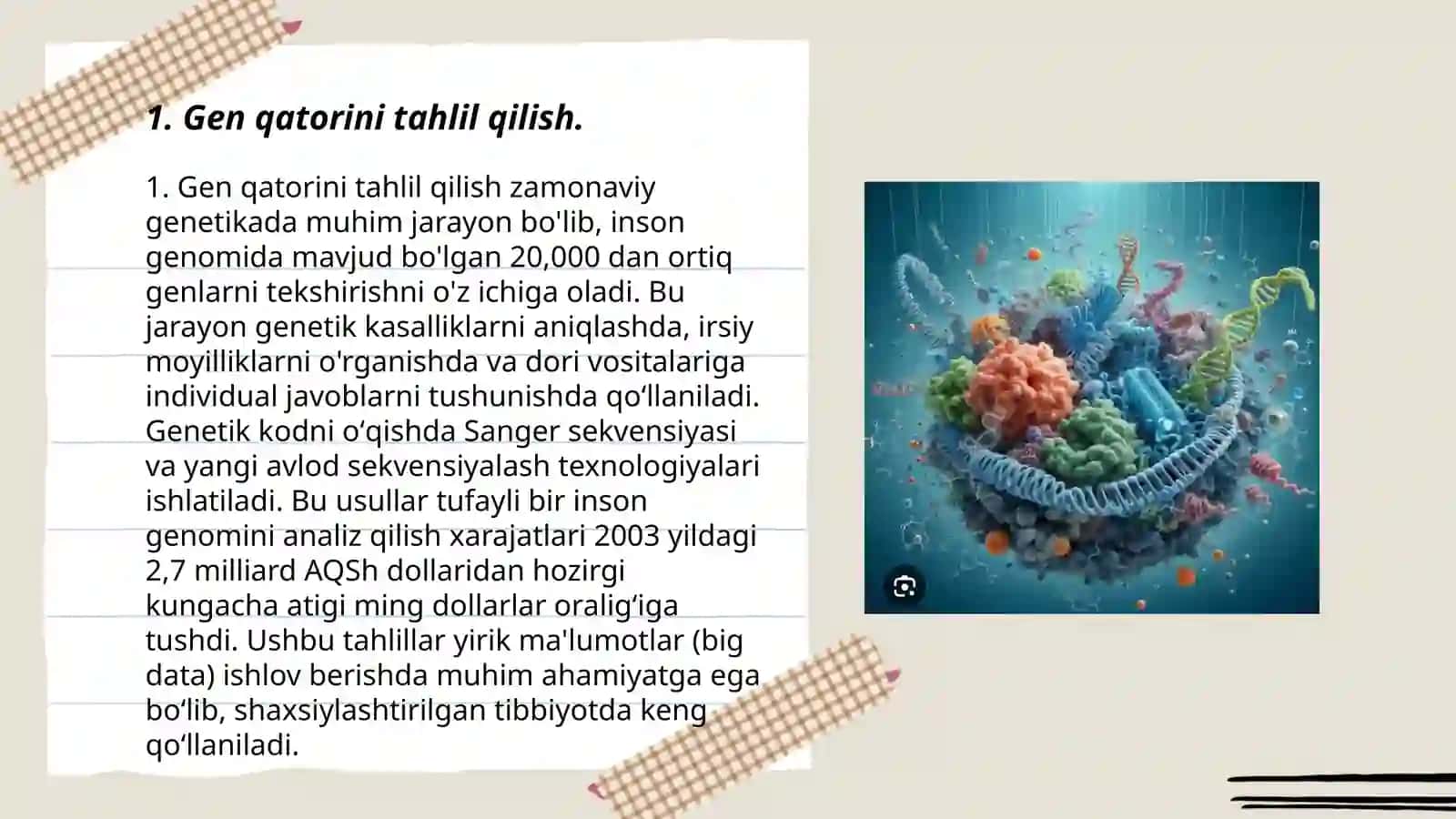 Molekular biologiyaning ayrim zamonaviy ilmiy tadqiqot usullari 3