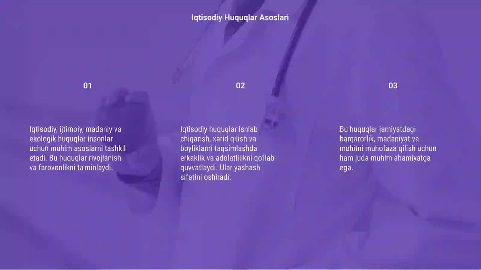 Iqtisodiy, ijtimoiy, madaniy va ekologik huquqlar 3