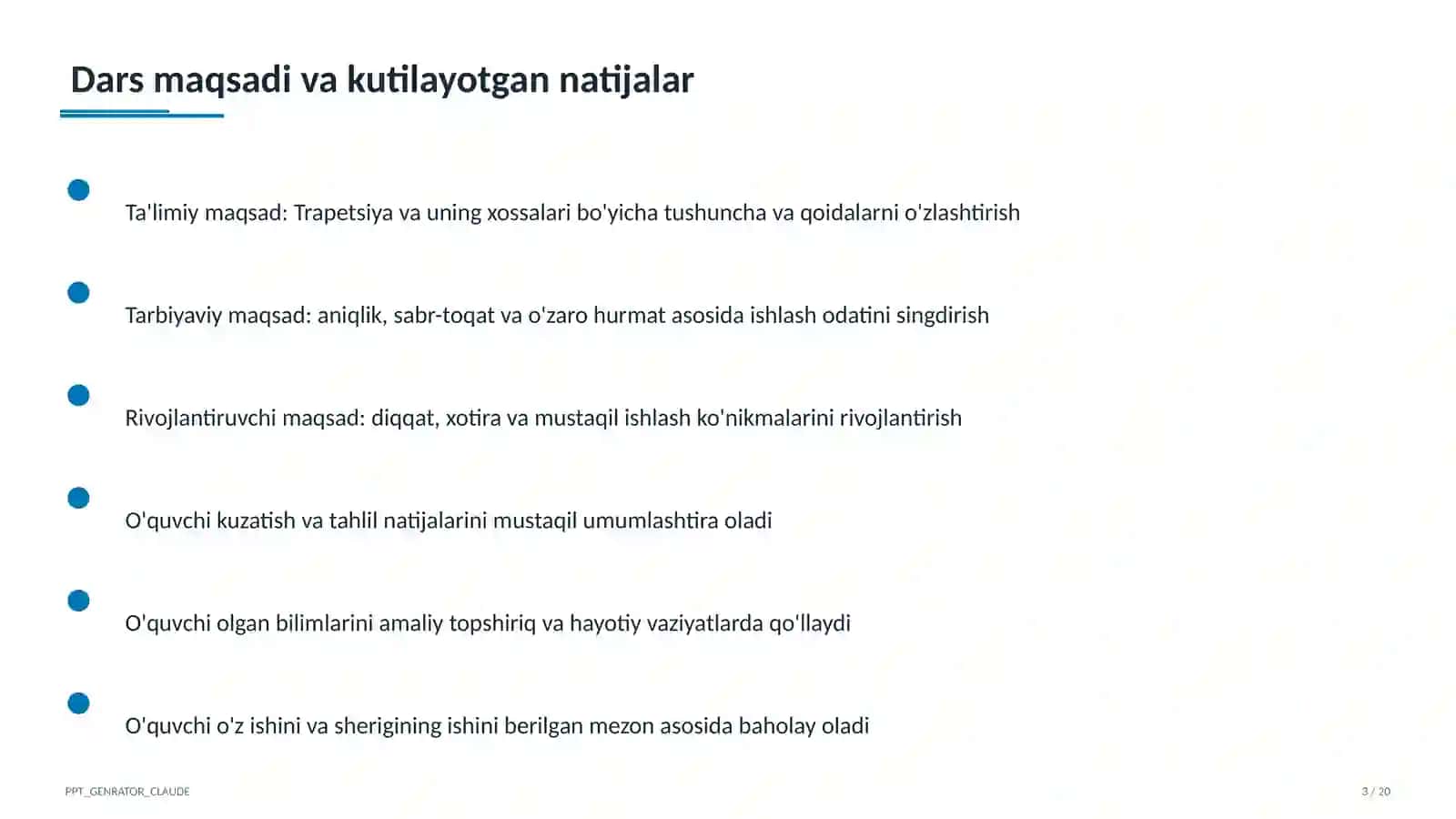 Trapetsiya va uning xossalari (8-sinf) 3