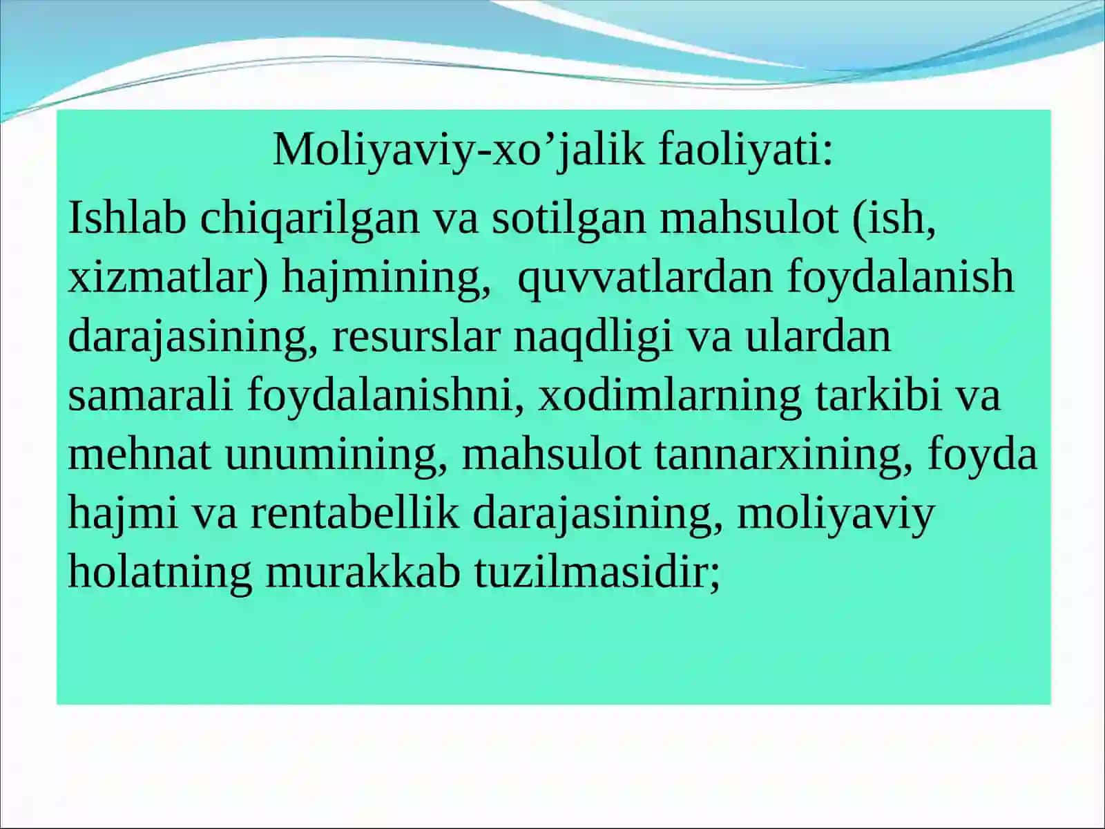 Iqtisodiy tahlilning predmeti, asosiy vazifalari va prinsiplari 3