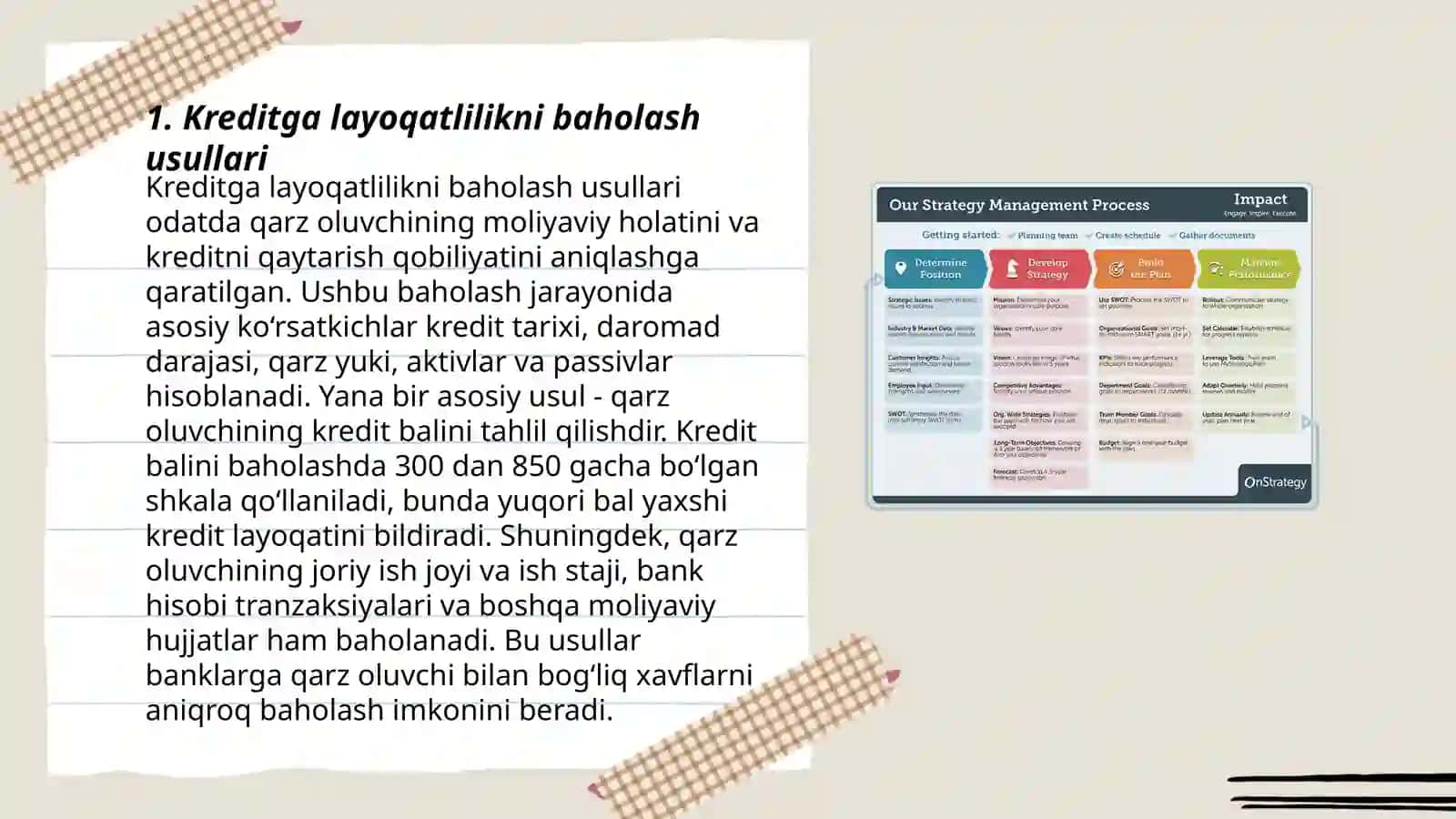 Kreditga layoqatlilikni baholash usullari 3