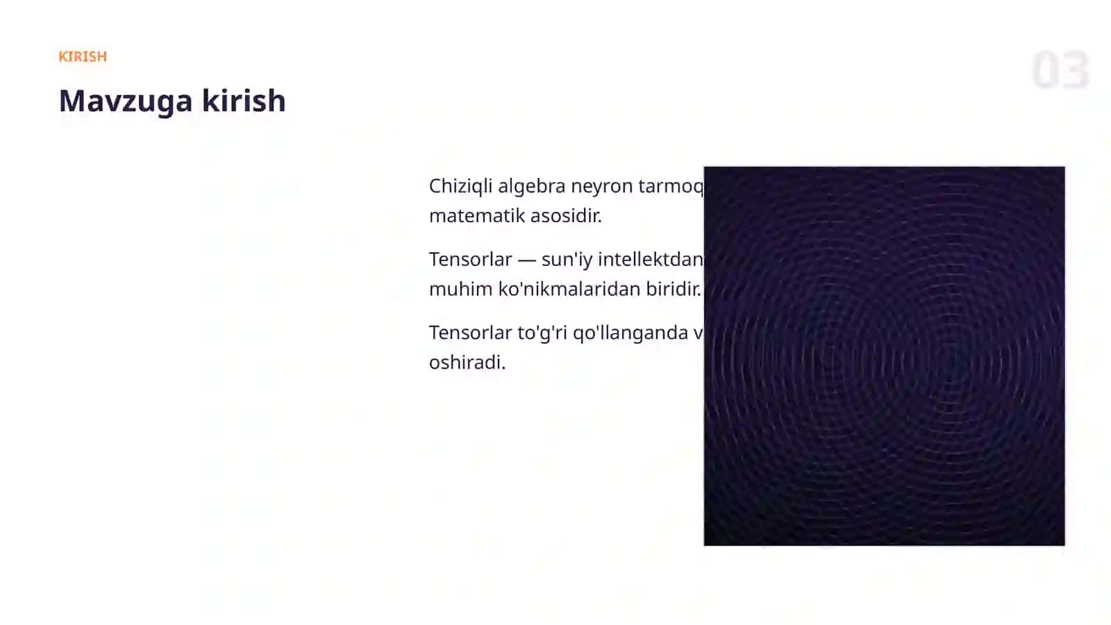 Tensorlar — qadamba-qadam 3