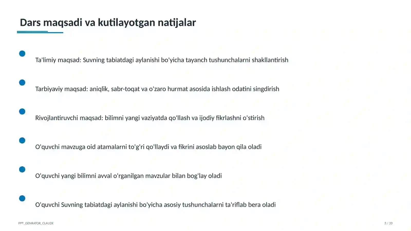 Suvning tabiatdagi aylanishi (2-sinf) 3