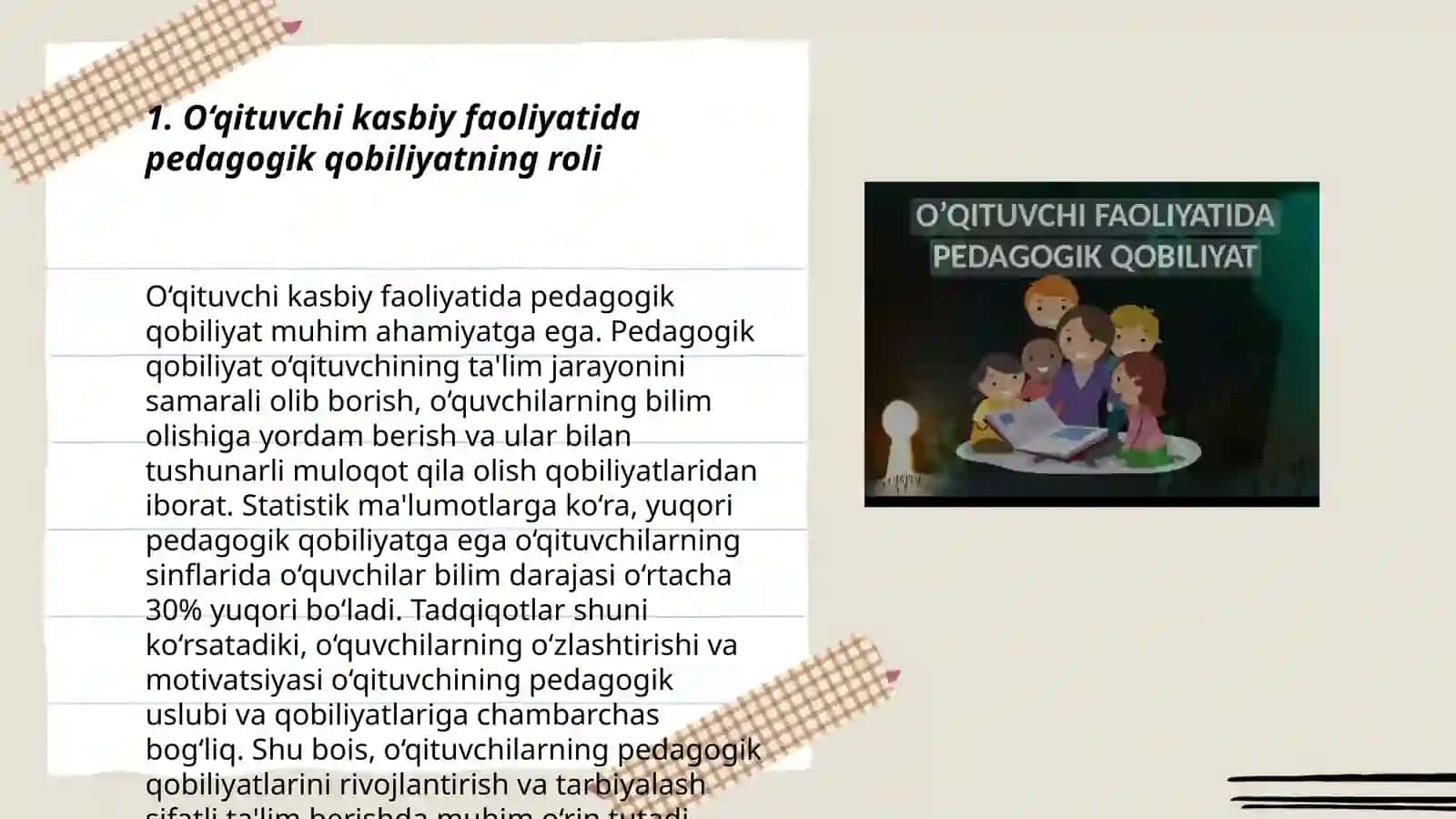 O‘qituvchi kasbiy faoliyatida pedagogik qobilyatning ahamiyati 3